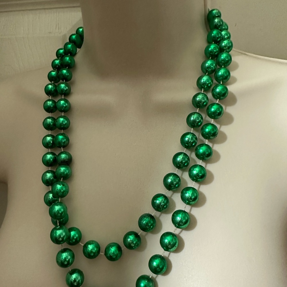St Patrick’s Day Necklace Green